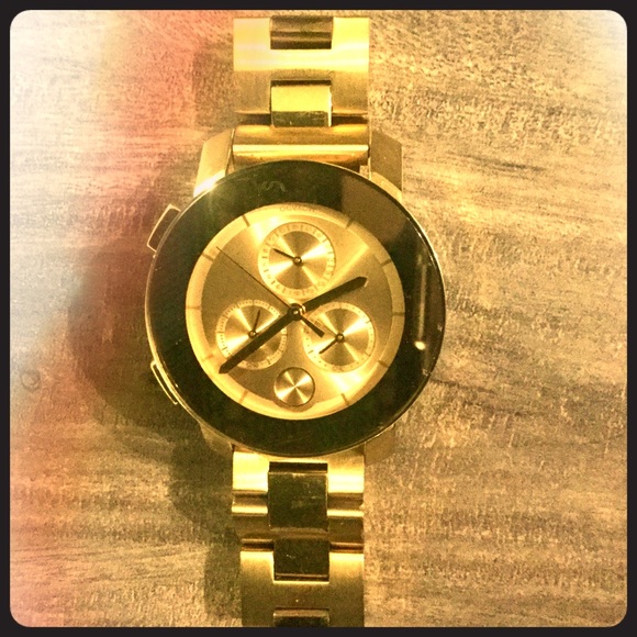 Movado Accessories Bold Gold Ionplated Chronograph Watch Poshmark